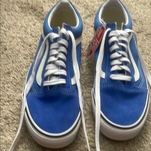 Vans Unisex Vibrant Blue and White Sneakers
